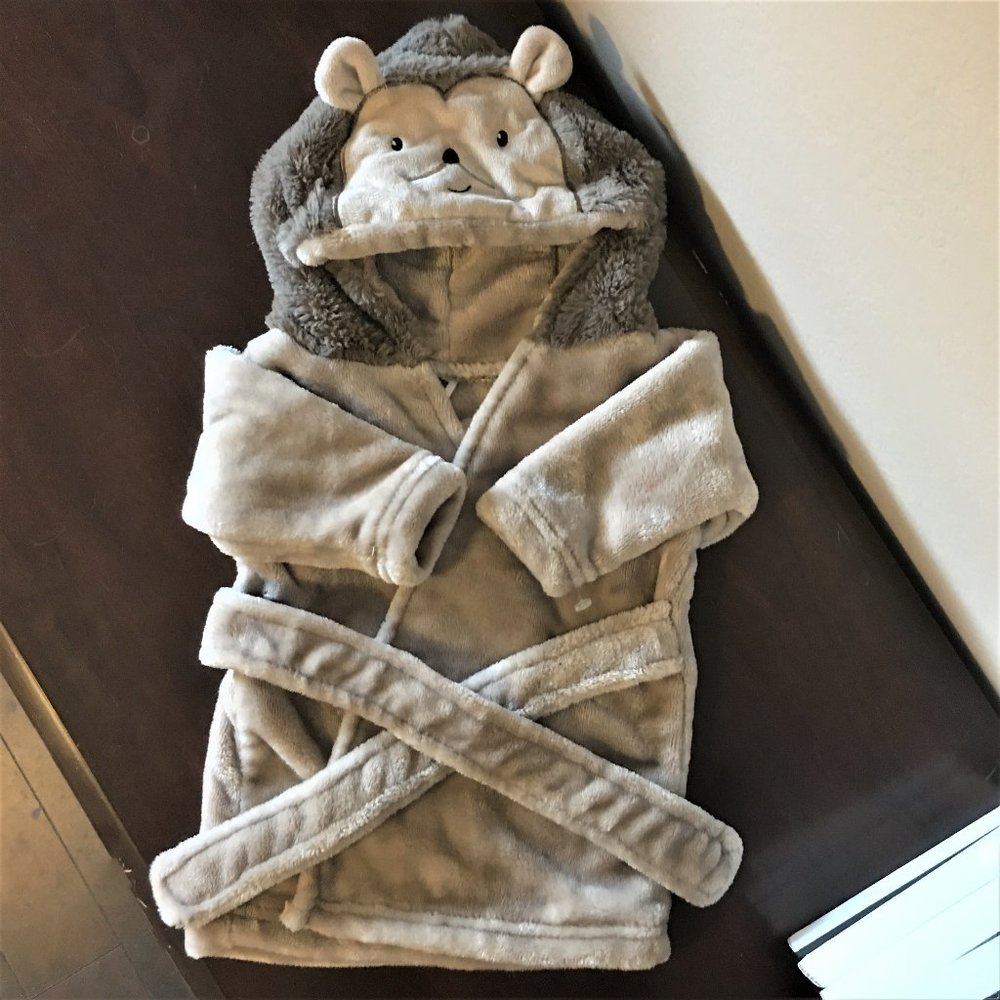 HUDSON BABY Soft Plush Baby Bathrobe  |  0-9 Mnth - Picture 6 of 8